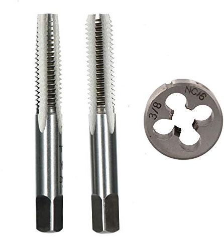 3/8 x 16 UNC Imperial Tap and Die Tungsten Steel Taper and Plug TD089_TD115