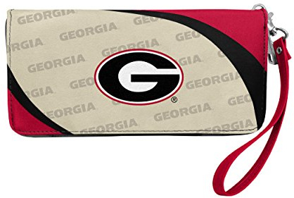 Little Earth Productions Littlearth NCAA Georgia Bulldogs Curve Organizer mit Reißverschluss, Team-Farbe, 20,3 x 10,2 x 2,5 cm