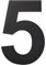 Floating House Number Large Door Number Stainless Steel House Numbers Made of solid 304 Stainless Steel Floating Appearance Address Numbers 8in/20.5cm(5)