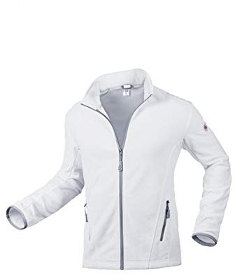 BP 1694-641-21 Essentials - Giacca in pile da uomo, poliestere, taglia XS, colore: Bianco