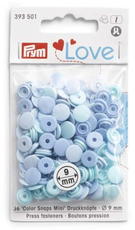 Prym - Prym Love Mini Light Blue (9mm) Press Fasteners - 1 Unit