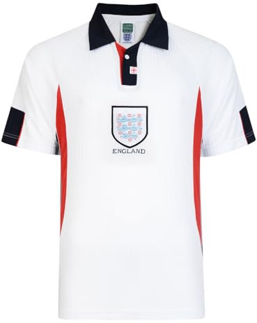 Score Draw England 1998 World Cup Finals Retro Football Shirt White XS Polyester