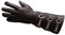 URBAN BUCK Echt Leder Cosplay Herren Lange Stulpen Kostüm Handschuh, Linke Hand - Brauner Handschuh, Medium