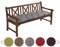 sunnypillow Bankauflage Stuhlkissen Bankkissen 150 x 60 cm Sitzkissen für Hollywoodschaukel Polsterauflage Auflage für Gartenbank viele Farben und Größen zur Auswahl Grau