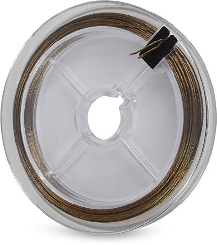 Storfisk fishing & more 7x7 Stahlvorfach auf Kunststoff-Spule, Länge: 10 m, zur Herstellung von Raubfischvorfächern zum Angeln, Gewicht:9 kg