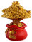 Cabilock Edelstein Bonsai Baum Chinesischer Feng Shui Geldbaum Goldener Barren Geldbaum Feng Shui Bonsai Baum für Glück Geld Viel Glück Reichtum Wohlstand Erfolg Golden Kristallmünzenbaum