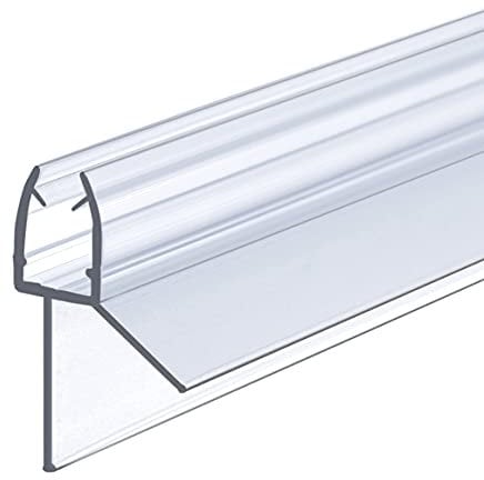 Duschdichtung für 5/6mm Glastür, Dichtung Dusche ersatzdichtung Duschdichtung 1 Stück 100cm, Spritzschutzprofil mit Wasserabweiser für Duschkabine