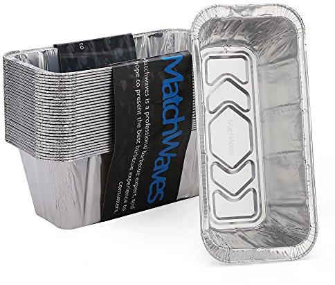 Matchwaves Blackstone Fettauffangbehälter, Aluminiumfolie, Tropfschale für 71,1 cm und 91,4 cm Blackstone Grillplatte, 30 Stück