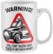 Purple Print House Warning Will Talk About Taxis Mug, Funny Coffee Cup, Black Cab Gifts for Him, Public Transport Birthday Present Ideas For Dad or Son, One Size, White