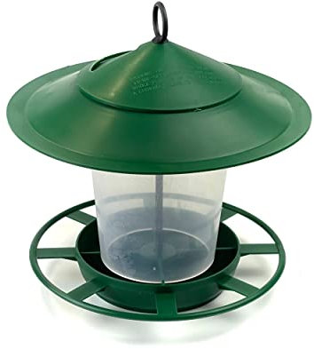 etree Easy Clean Hanging Lantern Bird Feeder (2025 Design) - Prevent Disease & Protect Wildlife Dark Green Pack of 1