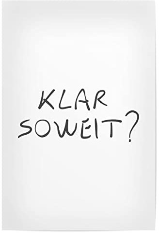 artboxONE Poster 120x80 cm Typografie Typo Klar soweit - Bild jack sparrow fluch der karibik jack sparrow
