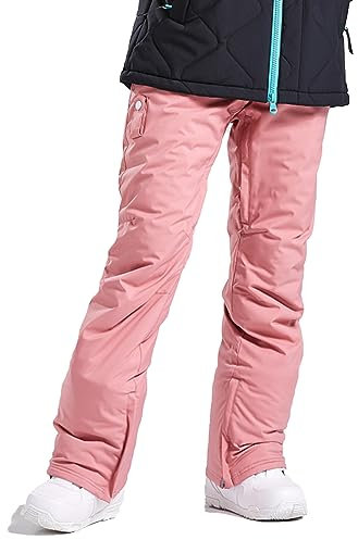 Bluemagic Skihosen Damen Ski Pants, Wind und Skihose, Wärmende und Atmungsaktive Schneehose, Outdoorhose Softshellhose Skianzughose(Rosa,M)