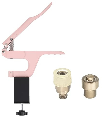 WedDecor Ensemble d'outils de fixation avec boutons-pression de 9,5 mm et pince rose avec pince de serrage pour enfants, kit d'outils de fixation pour grenouillères, bavoirs, couches, loisirs créatifs