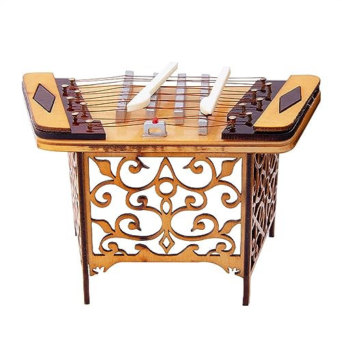 KERREY Mini Kleines Instrument Hackbrett Modell Volksmusikinstrument Dekoration Chinesisches Charakteristisches Geschenk Musikinstrument Modelle Ornament