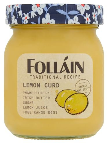 McLaughlin's Irish Shop Folláin Traditional Lemon Curd - Spalmabile al limone dall'Irlanda