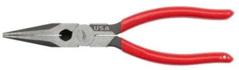 Milwaukee Electric - 8 Long Nose Dipped Grip Pliers USA