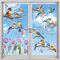 9 Blatt Fensterbilder Frühling Vögel Selbstklebend Blumen Aufkleber Fenster Fensterbilder Fensterdeko Fenstersticker Blumen Schmetterlinge Sommer Fensteraufkleber,für Wohnzimmer Büro Schlafzimmer