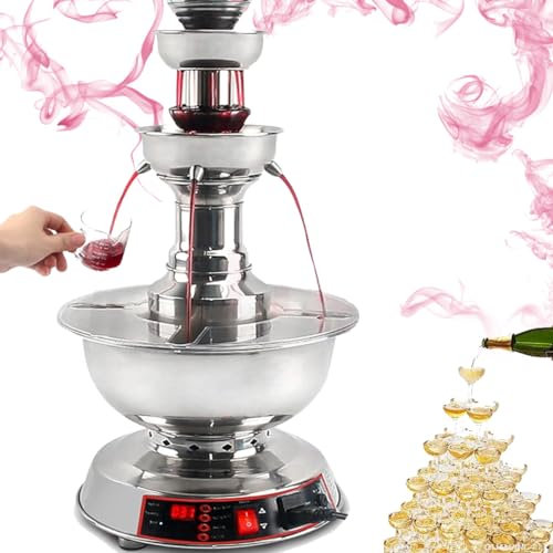 Annuod 3-Tier Wine Beverage Fountain,Party Beverage Fountain,Red Wine Drink Fountain,for Weddings,Juice Cocktail Drinking Dispenser Bar Christmas Party Home Decor