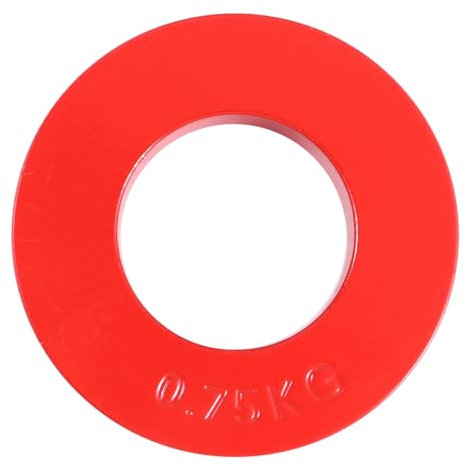 Milisten Enhance Your Workout Large Hole Paint Baking Plate Dumbbell Set Counterweight Cast Iron 0.75kg Hand Grip Plate for Strength