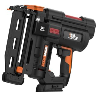 Worx Nitro 20V 16GA Finish Nailer Cordless 70 Nails/Min Sinks Up to 2-1/2, Compact Cordless Nail Gun w/Tool-Free Jam Release, Brushless Nail Gun Battery Powered WX841L.9 – Tool Only