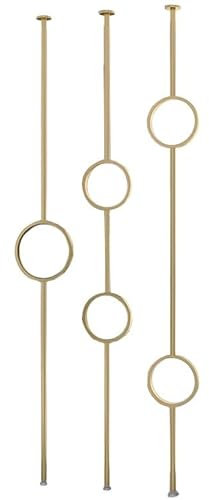 Raumteiler Trennwand, Paravent Raumtrenner Raumtrenner, Trennwände/Sichtschutz, Säulenförmig, 80100120140160200240cm, Badezimmer, Kindertagesstätte, Studio, Apartment, Wandtrennvorhang/Raumteiler(Gold
