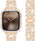 DEALELE Cinturino compatibile con iWatch 40 mm, 44 mm, 41 mm, 45 mm, 49 mm, con strass e diamanti in metallo, con custodia protettiva di ricambio per Apple Watch Series 9/8, 7, 6, 5/4, SE/Ultra