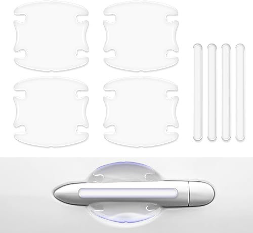 WDXIA 8Pcs Car Door Handle Protectors Protective for Honda CR-V CRV 2002-2025, Car Door Cup Handle PaintProtector Sticker Car Door Handle Recess Paint Protective Film