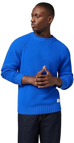 Hugo Men's Sonnee Knitted Sweater, Open Blue, XXL