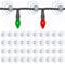 40 Stück Saugnäpfe für Lichterketten, Saugnäpfe für Lichterketten Transparent mit Schlitz, PVC Saugnapf Haken Fenster Ohne Bohren Saugnapfhalter, für Heimdekoration, Küche, Party(Transparent)