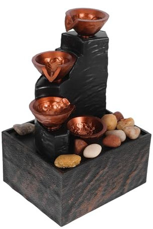 BESPORTBLE Zimmerbrunnen Kleiner -tischwasserfall Wohnzimmerdekor Fließende Wasserornamente Für Das Schlafzimmer