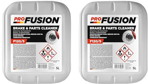 ProFusion Limpiador de Frenos y Embrague Líquido – Brake & Parts Cleaner – Elimina Aceites, Grasas, Alquitrán y Pegamento – Pack de 2 x 5L = 10L