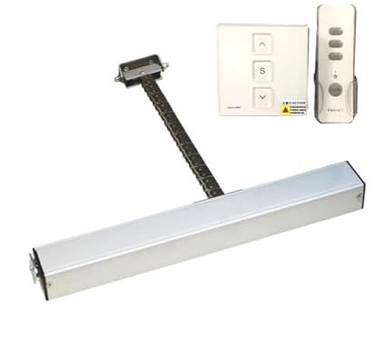 EDEDE Kit Automazione Cancello Scorrevole Apri attuatore Automatico for Finestra Tuya 24V con Chiave remota 400N Domotica for Serra elettrica a Catena Singola(Kit3)