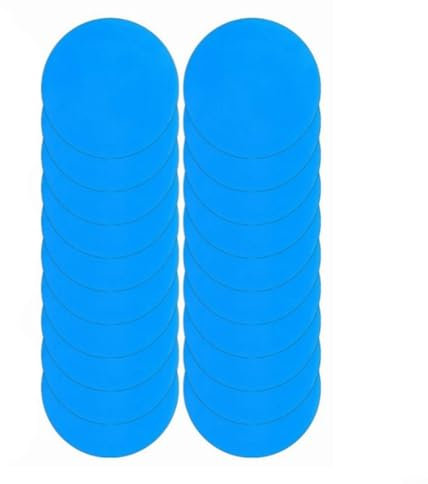 Schwimmbad-Reparaturflicken, blaues PVC-Pool-Reparaturset, runde quadratische Flicken für Schwimmbad schwimmender Fix-Patch für aufblasbare Produkte (B)