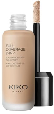 KIKO Milano Full Coverage 2-In-1 Foundation & Concealer 46 - NG50, 2 In 1 Foundation And Concealer, Superior Coverage