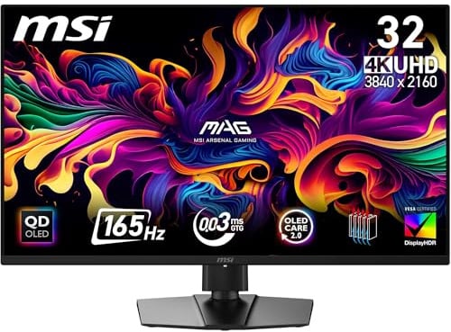 Msi Mag 322up QD-Oled E16 32 4k Uhd GaminG-Monitor 165 Hz 0,03 Ms QD-Oled (9s6-3dd29A-042)