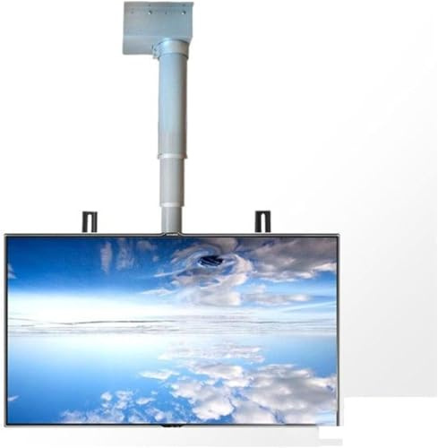 Adjustable Electric TV Ceiling Mount with Remote - Space-Saving TV Bracket for 60-Inch Screens - Perfect for Home and Office Use