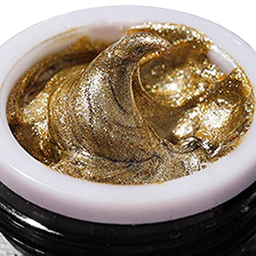 Generic Gel à Ongles Professionnel pour Peinture à Paillettes, Design 3D Délicat, 10 G doré pour les Amateurs de Nail Art