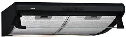 Teka C 6310 - Campana Extractora Acero Inoxidable 60 cm, Clásica e Integrada en Mueble, 3 Velocidades, 1 Motor, Iluminación LED, Color Negro
