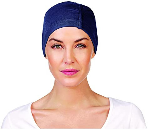 Christine Headwear Damen Christine Headwear Chandra Cap, Blue Melange Night cap, Blue melange, 55-60 EU