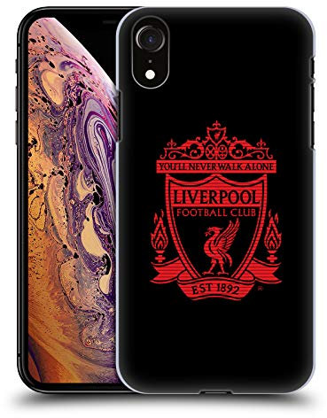 Head Case Designs Offizielle Zugelassen Liverpool Football Club Schwarz 1 Crest 2 Harte Rueckseiten Handyhülle Hülle Huelle kompatibel mit Apple iPhone XR