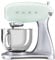 Smeg SMF02PGUK Retro 50's Style Stand Mixer with 4.8L Stainless Steel Bowl, Safety Lock, 10 Variable Speeds, 800W, Pastel Green