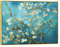 Wieco Art Giclée-Leinwanddruck mit Goldrahmen, Mandelblüten von Vincent Van Gogh, Gemälde, Reproduktion, Wandkunst, Bilder für Heimdekoration