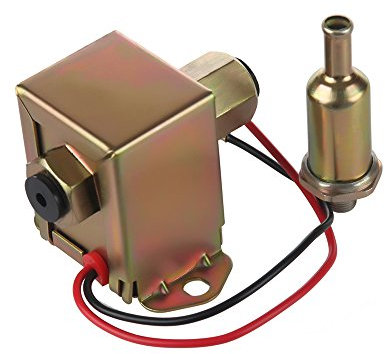 Larbi EP-014 High Pressure (5-9PSI) 12VUniversal Standard Self Priming Heavy Duty Gas Diesel In-Line In-Tank Electric Fuel Pump With Installation Kit Metal Solid Petro Gasoline or Diesel Engine