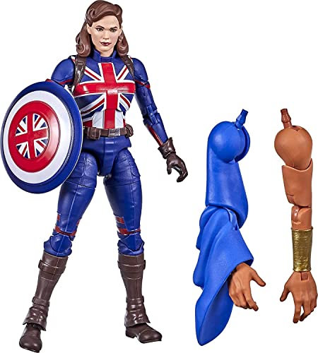 Avengers - Figura de acción de Agente Carter de Marvel de 15 cm de Marvel Legends Series, Incluye diseño Premium, 1 Accesorio y 2 Piezas de Build-a-Figure
