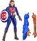 Avengers Hasbro Marvel Legends Series, Figurine Captain Carter de 15 cm, Design Premium, 1 Accessoire et 2 pièces Build-a-Figure F0331 Multicolore