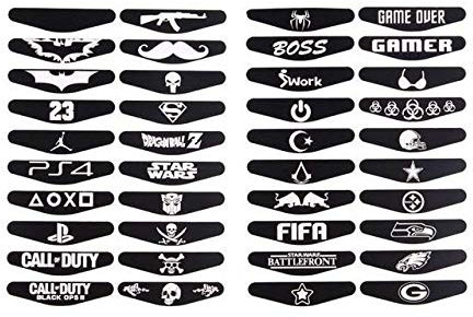 Stickers x40 pour Manette Playstation 4 PS4 LED Bar Lumineuse Skin Autocollants Reutilisable
