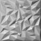 Deccart - 3D Wandpaneele 50x50 cm - Paneele Wand Wall Panels Deko Wandverkleidung Innen Panel Deckenverkleidung Decke Deckenpaneele Platten Styropor EPS-Polystyrol Amethyst 12 m2, 48 Stück,Grau