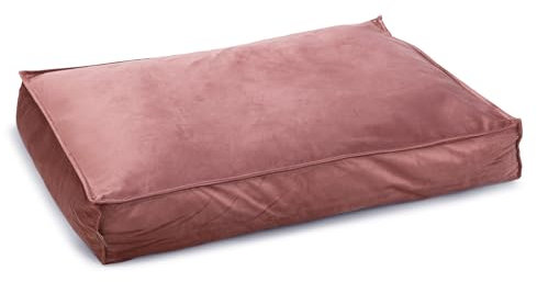 Designed by Lotte Nalino, Hundekissen, Samt, Pink, 100x70x15 cm