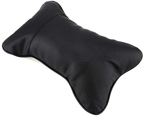 Fdit Autositz Nackenkissen, Weiches Auto Autositz Kopfstütze Kissen Atmungsaktiv Nackenstütze Kopfkissen Kissen für Autositz Bürostuhl(schwarz)