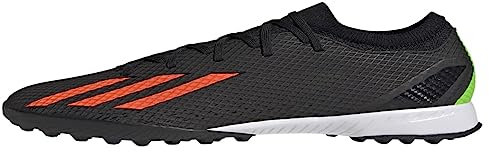 adidas Unisex X Speedportal.3 Turf Soccer Shoe, Black/Solar Red/Solar Green, 9 US Men